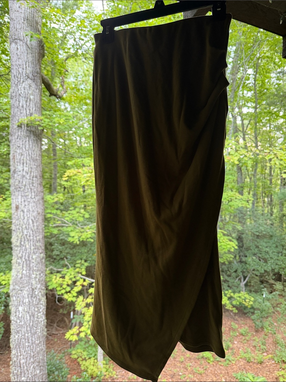 OGL Olive Green Women's asymmetrical Skirt